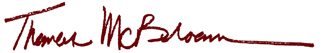 Thomas McBroom Signature